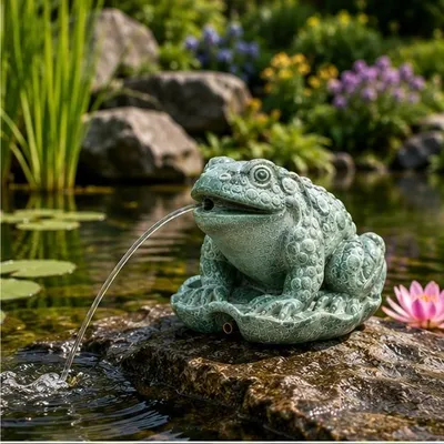 Produktbild von Teichdekor: Wasserspeierfigur Originale Henry-Skulptur für Teich, Pool oder Wassergarten