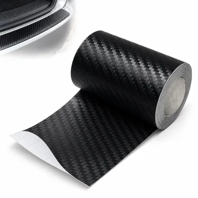 Produktbild von Carbonfolie selbstklebend Schwarz – Carbon Optik Klebeband zum Zuschneiden für Einstiegsleisten, Ladekante & Zierleisten – 7 cm x 5 m
