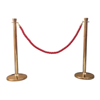 Produktbild von Luxus VIP Absperrpfosten Gold - Absperrpfosten - Absperrpfosten kaufen - Absperrpfosten mit Seil - Absperrpfosten mit Band