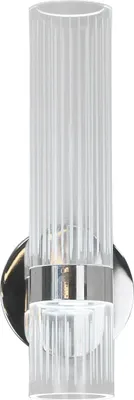 Obrázek produktu pro Moderní vertikální nástěnné svítidlo z chromu, akrylové trubky, LED s variabilní barvou 18 W AMBIENTE Light Prestige