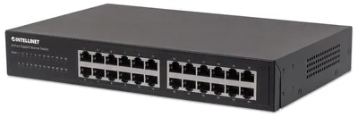 Produktbild von INTELLINET 24-Port Gigabit Switch Desktop & 19"Rackmount Met
