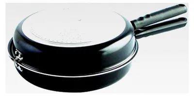 Produktbild von Omelette-Pfanne für Induktion und Vitro - Doppelbratpfanne für Kartoffeltortillas - 26 cm