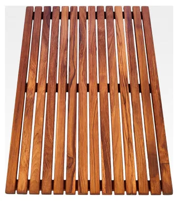 Produktbild von Duschmatte aus Teakholz, rechteckig, 80 cm