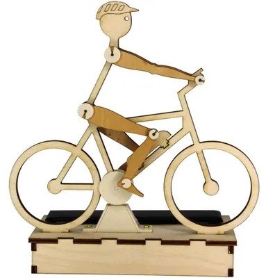 Image de Kit solaire cycliste Kit de bricolage créatif à réaliser soi-même en bois