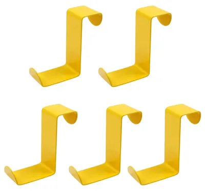 5 Z-förmige Türhaken aus Edelstahl, doppelköpfig, 3/4" & 1-1/2"