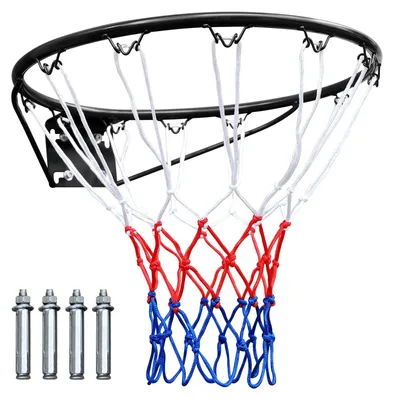 Image de Panier de basket avec filet, à fixer au mur