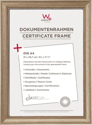 Obrázok produktu pre Walther Design JA130D, Rámček na jeden obrázok, Polystyrol, Oceľ, 13 x 18 cm, 13 mm, 250 mm