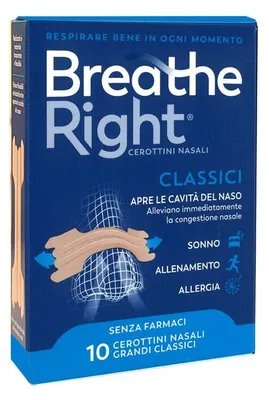 Immagine prodotto di Cerotti Nasali Breathe Right Classici Grandi 30 Pezzi