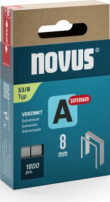 Imagen del producto de novus 042-0775 1.800 novus Tackerklammern 53/8 Feindraht hart 8 mm