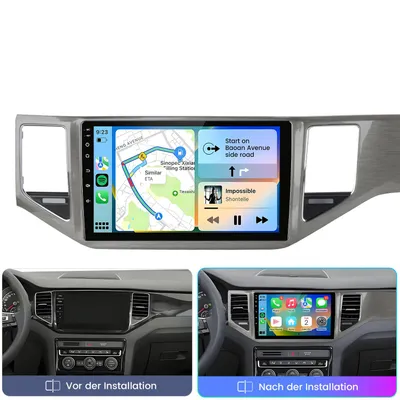 Zdjęcie produktu dla Hexinex 10-calowe radio samochodowe z systemem Android 15 do Volkswagena Golf Sportsvan 2016–2019 2 GB + 64 GB, 4 rdzenie, Wi-Fi, GPS
