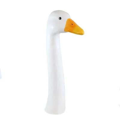 Produktbild von Gartenfigur Gans Gänsekopf groß 56 cm Gartenstecker Gänsehals Gänse Deko