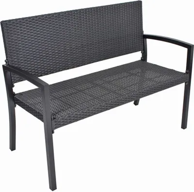 Produktbild von Garden Pleasure Gartenbank San Remo 970224 anthrazit Kunststoff 116,0 cm