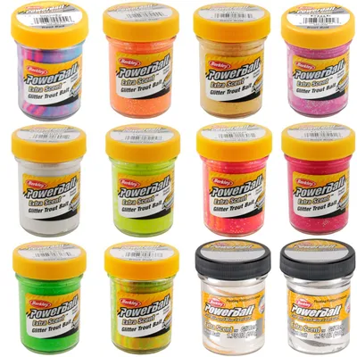 Produktbild von Berkley PowerBait Trout Bait Glitter - 50g Forellenteig, Farbe:Chartreuse