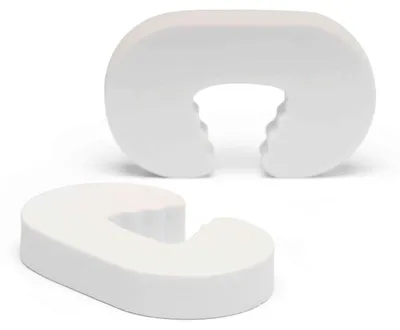 Zdjęcie produktu dla Dooky 2301108, Biały, Pianka, Na drzwiach, 2 szt., 110 mm, 20 mm