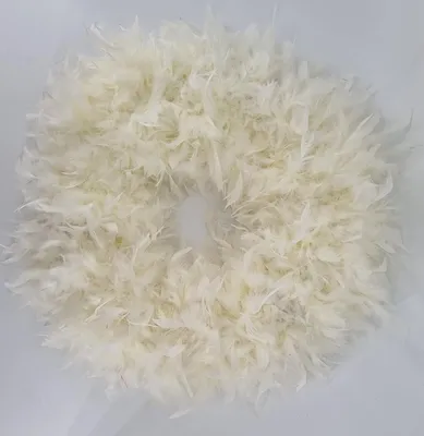 Produktbild von Federkranz Dekokranz FEDERN creme weiß off white 50-55cm CreaFlor Home