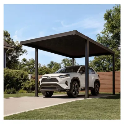 Produktbild von Mirador 111S Carport 3x5m, Aluminium-Stahl Garage, flaches Hardtop, winterfest, schneelast 200 kg/m²