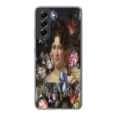 Produktbild von MuchoWow® Handyhülle Schutzhülle Hülle für Samsung Galaxy S21 FE Kunst - Blumen - Dubois Drahonet Silikon Softcase Handy Hülle - Mobiltelefonhülle