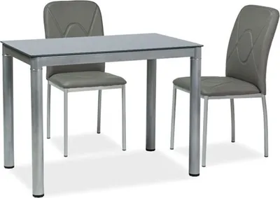 Produktbild von Esstisch Küchentisch Galant 100x60x75cm Farbe grau