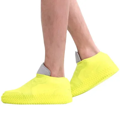 Produktbild von Waterproof Shoe Covers Silicone Rain Shoe Covers Rubber Shoes Protectors Cover for Men Women and Kids