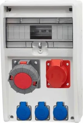 Imagen del producto de Distribuidor ULISSE de 12 módulos, 16A/5P, 63A/5P, 3x230V, grado de protección IP65