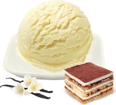 Image de Vanille Tiramisu Glace Low Carb Poudre Vegan sans sucre, sans lactose 333 g