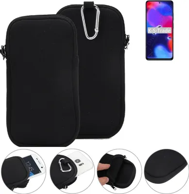 Produktbild von K-S-Trade Neopren-Hülle Handyhülle kompatibel mit Xiaomi Redmi Note 11 Pro+ India Schutzhülle Neoprenhülle Sleeve Schutz-Hülle Gürtel Tasche