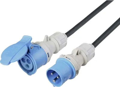 Produktbild von Sygonix SY-5244052 Strom Verlängerungskabel 16 A Schwarz 10 m H07RN-F 3G 2,5 mm² witterungsbeständig, für Außenbereich