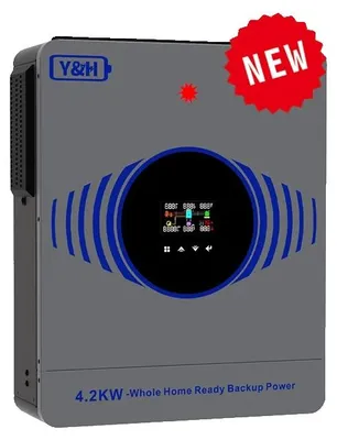 Produktbild von Solarwechselrichter, MPPT-Solarladegerät, effizientes Energiemanagement, 4.2KW 24V Kein WiFi, AC 195-253V, PV 60-500V