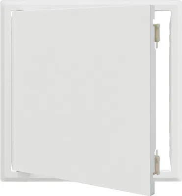 Image de Trappe d'accès vidaXL, blanche, 33,5 x 33,5 x 3 cm, en acier