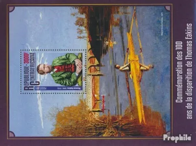 Produktbild von Briefmarken Zentralafrikanische Republik 2016 Mi Block 1468 (kompl. Ausgabe) postfrisch Thomas Eakins