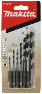 Image de Coffret 7 mèches à bois MAKITA - D-62371