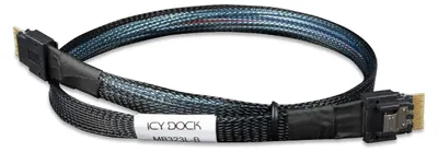 Productafbeelding van ICY Dock MB323L-B We-Ra. IcyDock SlimSAS 4i 38 pin SFF-8654 to SlimSAS 4i 38