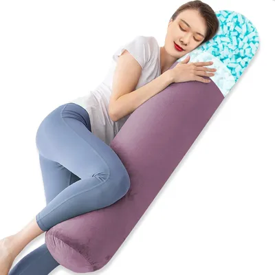 Immagine prodotto di Cuscini a forma di cilindro realizzati in memory foam, con rivestimento in velluto