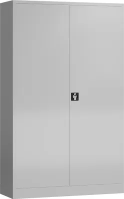 Produktbild von Metallschrank abschließbar Flügeltürenschrank 1945 x 1200 x 420 mm RAL 7035 lichtgrau X-530370