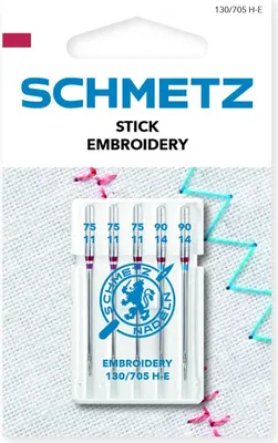 Immagine prodotto di Aghi da ricamo 130/705 H-E V3S 75, 90 EMBROIDERY