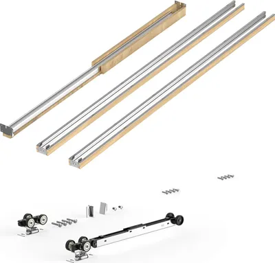 Image de Ensemble de cadres de porte coulissante pour portes de 610 à 914 mm de largeur et de 2032 mm de hauteur