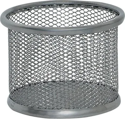 Image de Boîte métallique pour stylos, argentée, 68 x 90 mm