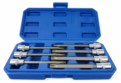 Immagine prodotto di Set inserti torx extra lunghi 3/8", kit punte lunghe torx ,7 pezzi Gebo Tools