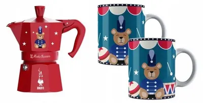 Productafbeelding van Bialetti Moka Express Joyful Christmas espressomachine, set voor 6 kopjes