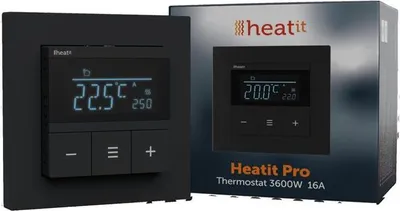 Produktbild von Pro Thermostat Black Matt, elektronisch
