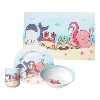 Produktbild von Ritzenhoff & Breker UNTERWASSERWELT Kindergeschirr Set mit Platzset
