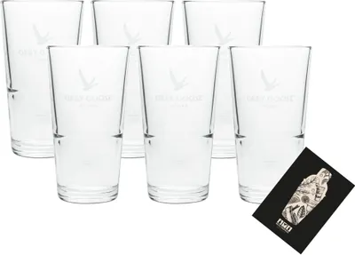 Produktbild von Grey Goose 6er Set Longdrinkglas 6x Glas Gläser 4cl geeicht Eichung