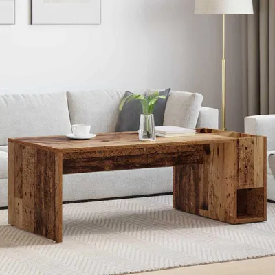 Image de Maison Exclusive - Table basse en bois ancien 101,5 x 50 x 37 cm Matériau dérivé du bois