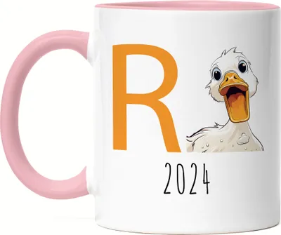 Produktbild von R Ente 2024 Tasse Rosa Rente Geschenk Ruhestand Humor Wortwitz