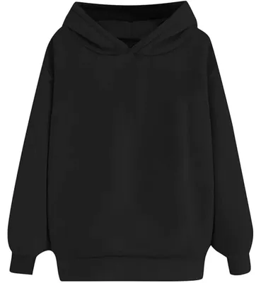 Produktbild von Damen Oversized Hoodies Sweatshirts Langarm Uni Pullover Winter Übergangsjacke Hoodie Outdoorjacke