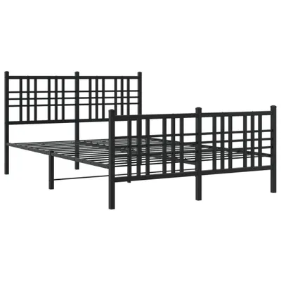 Immagine prodotto di Giroletto con Testiera e Pediera Metallo Nero 137x190 cm