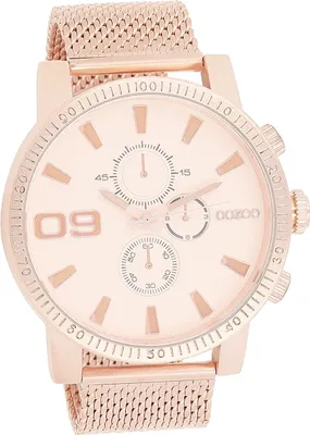 Produktbild von Oozoo Metall Herren Uhr matt Analog Armband rosegold Timepieces D2UOC9438A