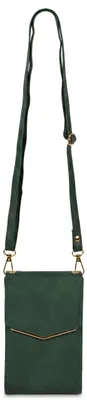 Zdjęcie produktu dla styleBREAKER Mini torebka na ramię z klapką w kształcie litery V i metalowymi detalami | mała torebka crossbody na telefon komórkowy | elegancka torebka crossbody z kieszeniami na karty dla kobiet