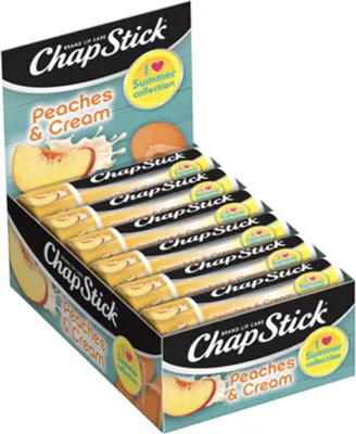 Zdjęcie produktu dla ChapStick | Balsam do Ust, Nawilżający, Ochrona Przed Mrozem | Peaches&Cream-Brzoskwinia i Krem, 4g