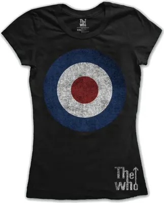 Produktbild von The Who Target Distressed Black L Damen T-Shirt